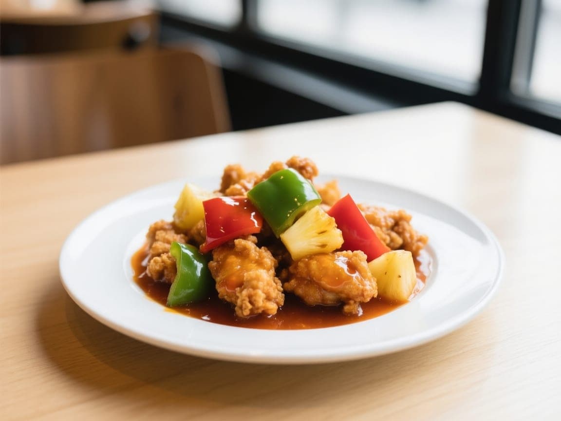 Poulet croustillant à l'ananas — 菠萝鸡