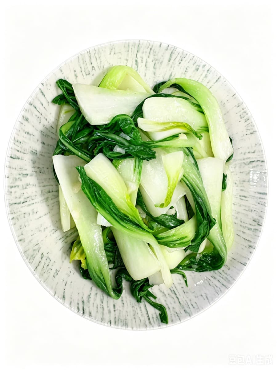 Shanghaï chou sauté à l'ail — 清炒上海青